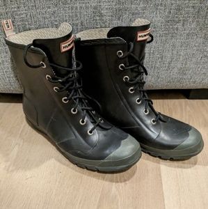 Hunter Lace up Rain boots